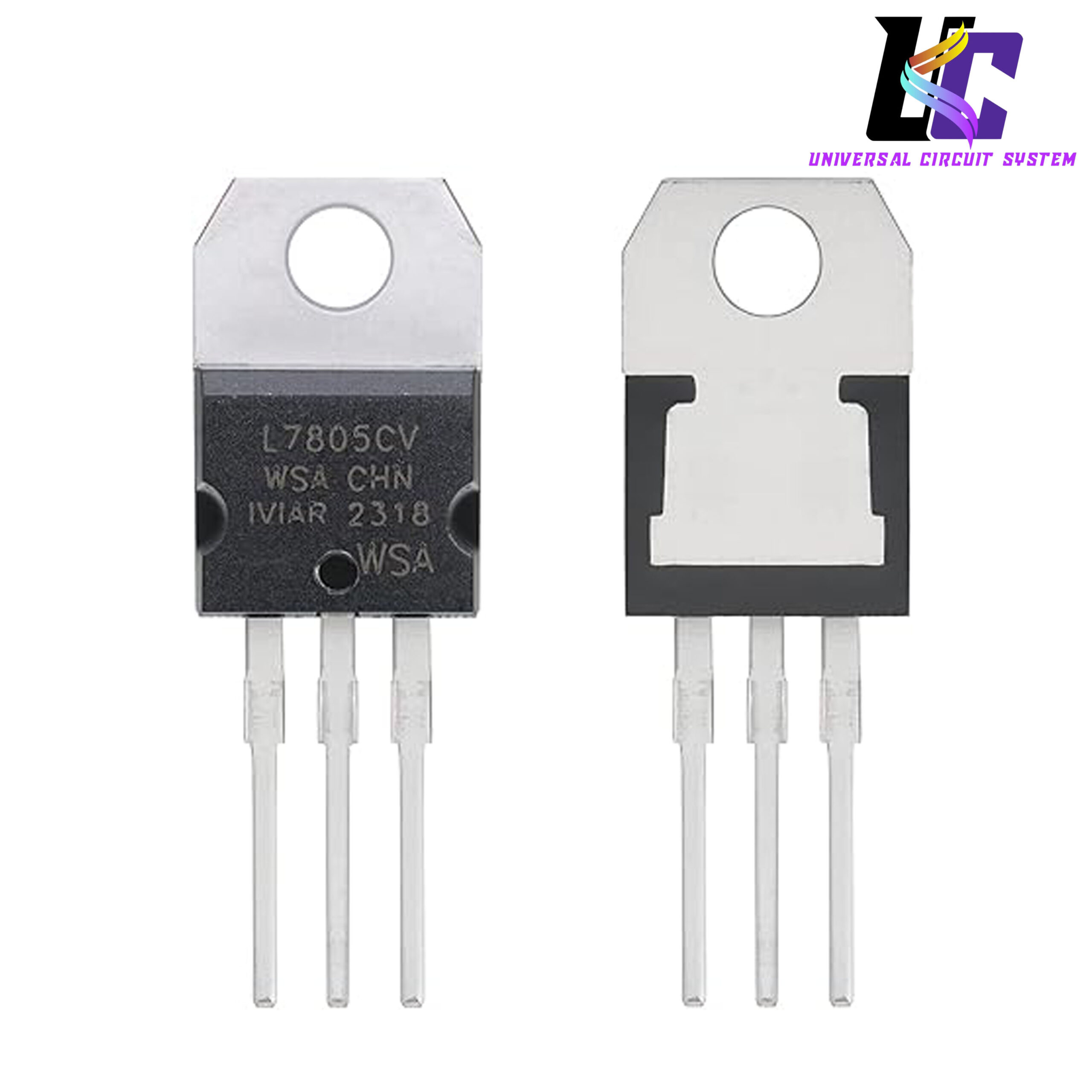LM7805 L7805CV L7805 7805 5V 1.5A Voltage Regulator IC 3 Pin TO-220 Package Fixed 5V Positive Voltage Regulator IC Electrical Circuitry & Parts
