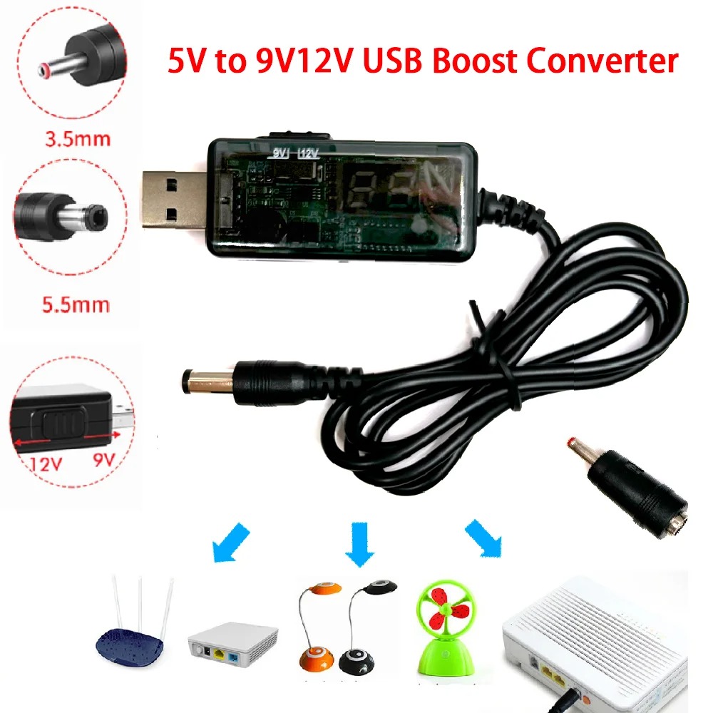 USB Step-up Boost Converter (5V to 9V/12V)