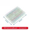 400-point transparent solderless breadboard