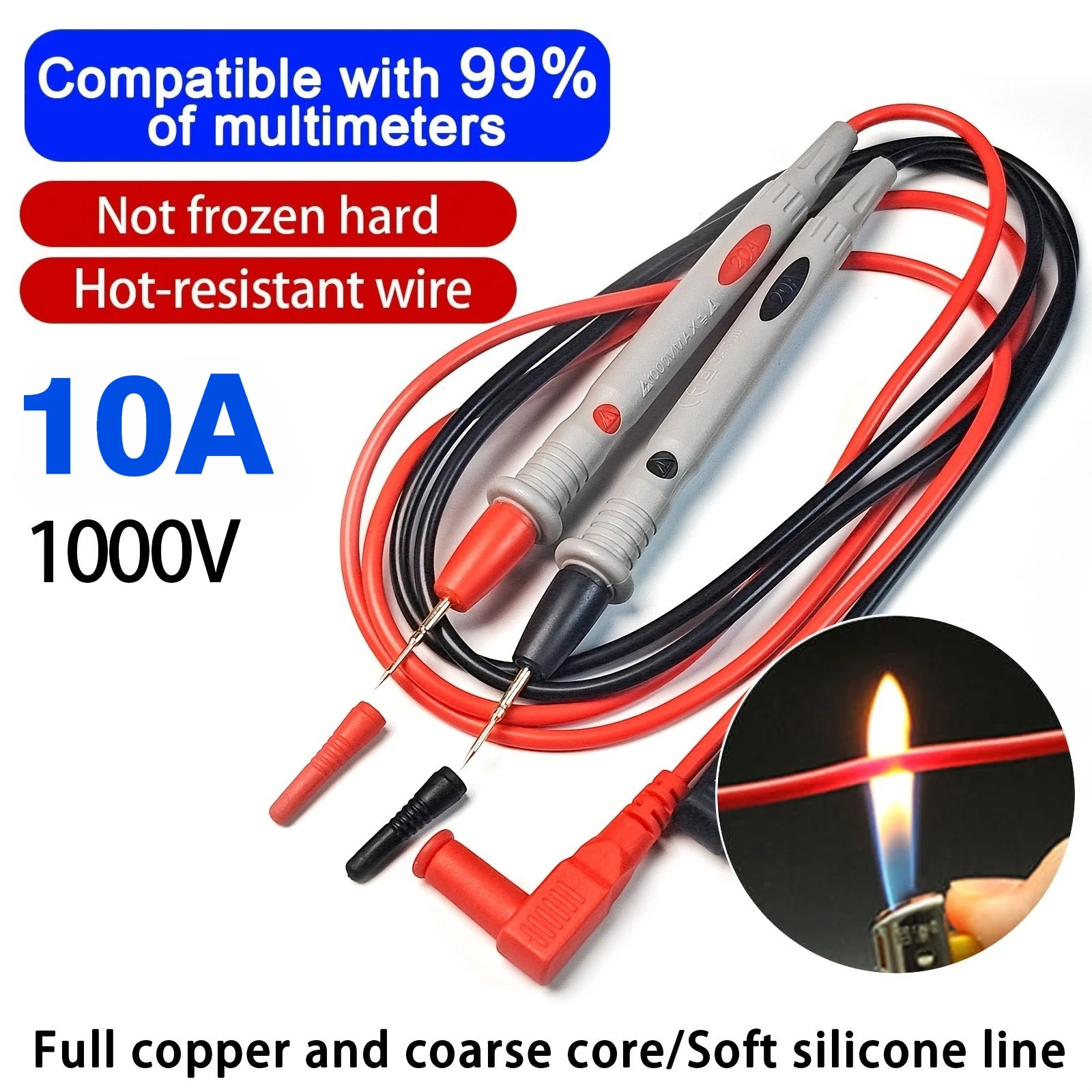 10A 1000V Universal Probe Wire Pen , multimeter tester cable