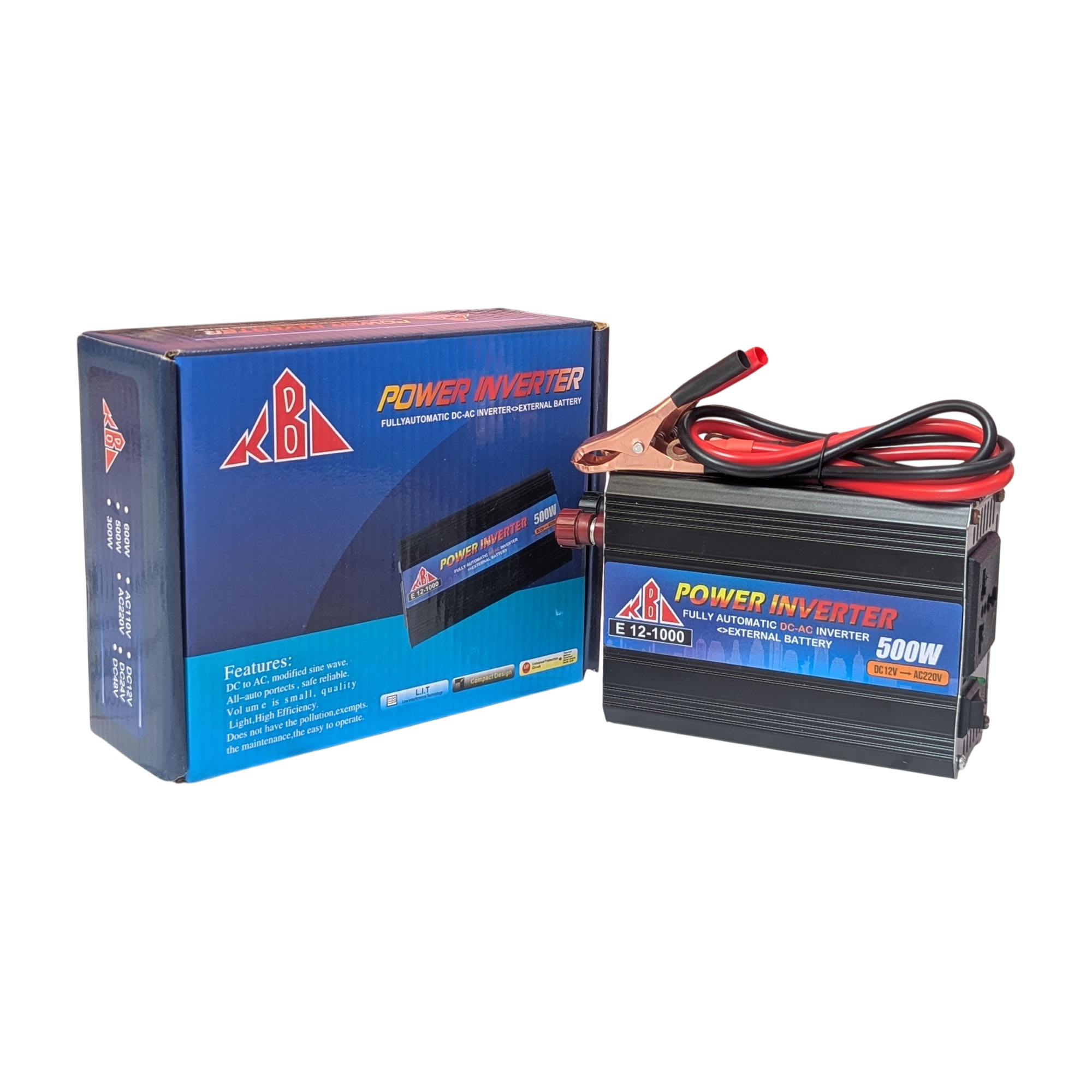 KBL E 12-1000 Fully Automatic 500W DC 12V to AC 220V Power Inverter